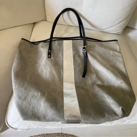 Kempton & Co Tote GM / US MAIL silver stipe - Picture 4 of 8